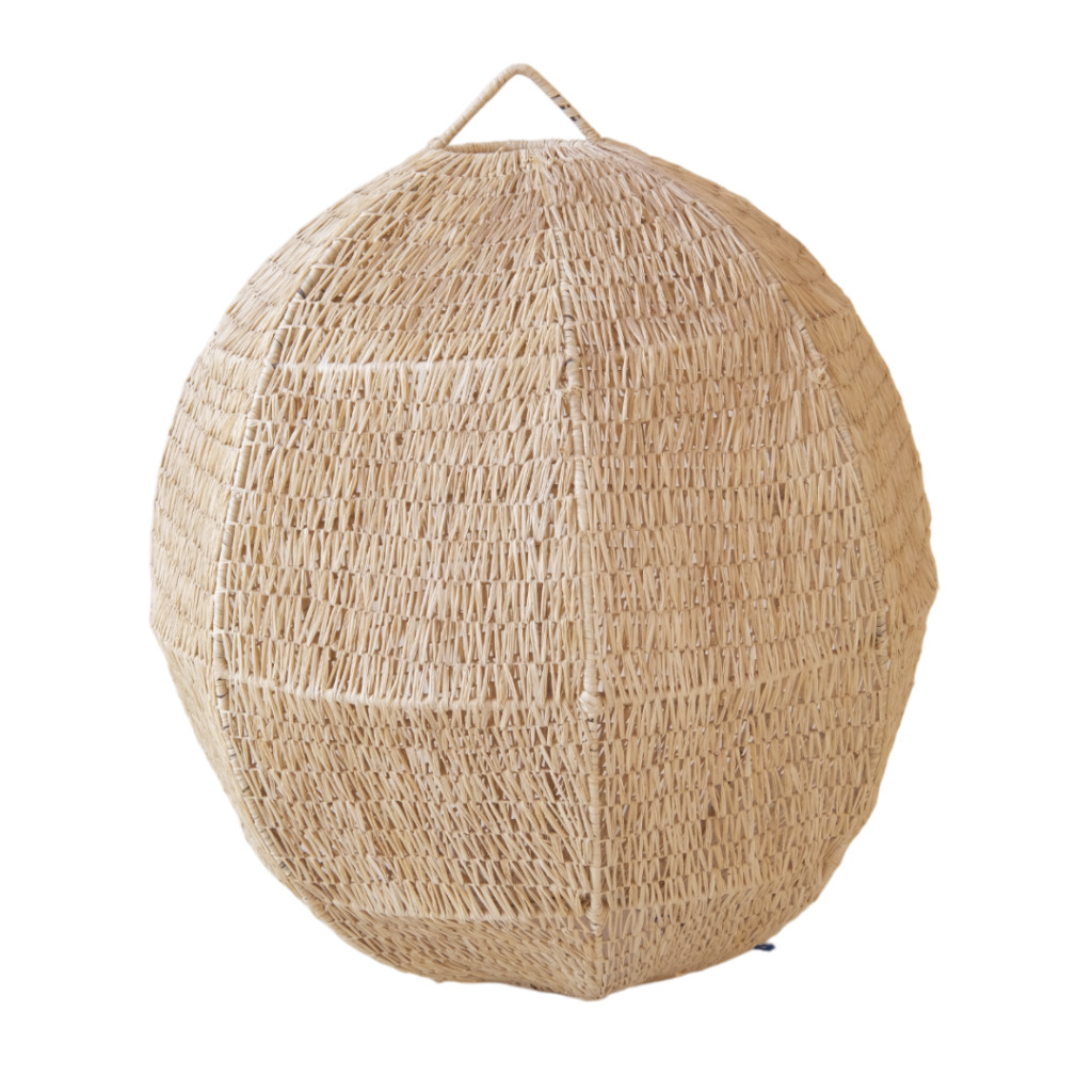 Serpentijn Raffia Hanglamp