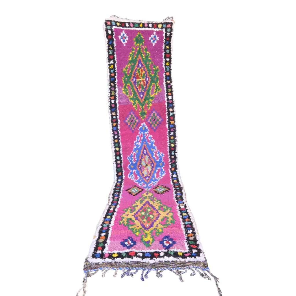 Vibrant Boucherouite Rug