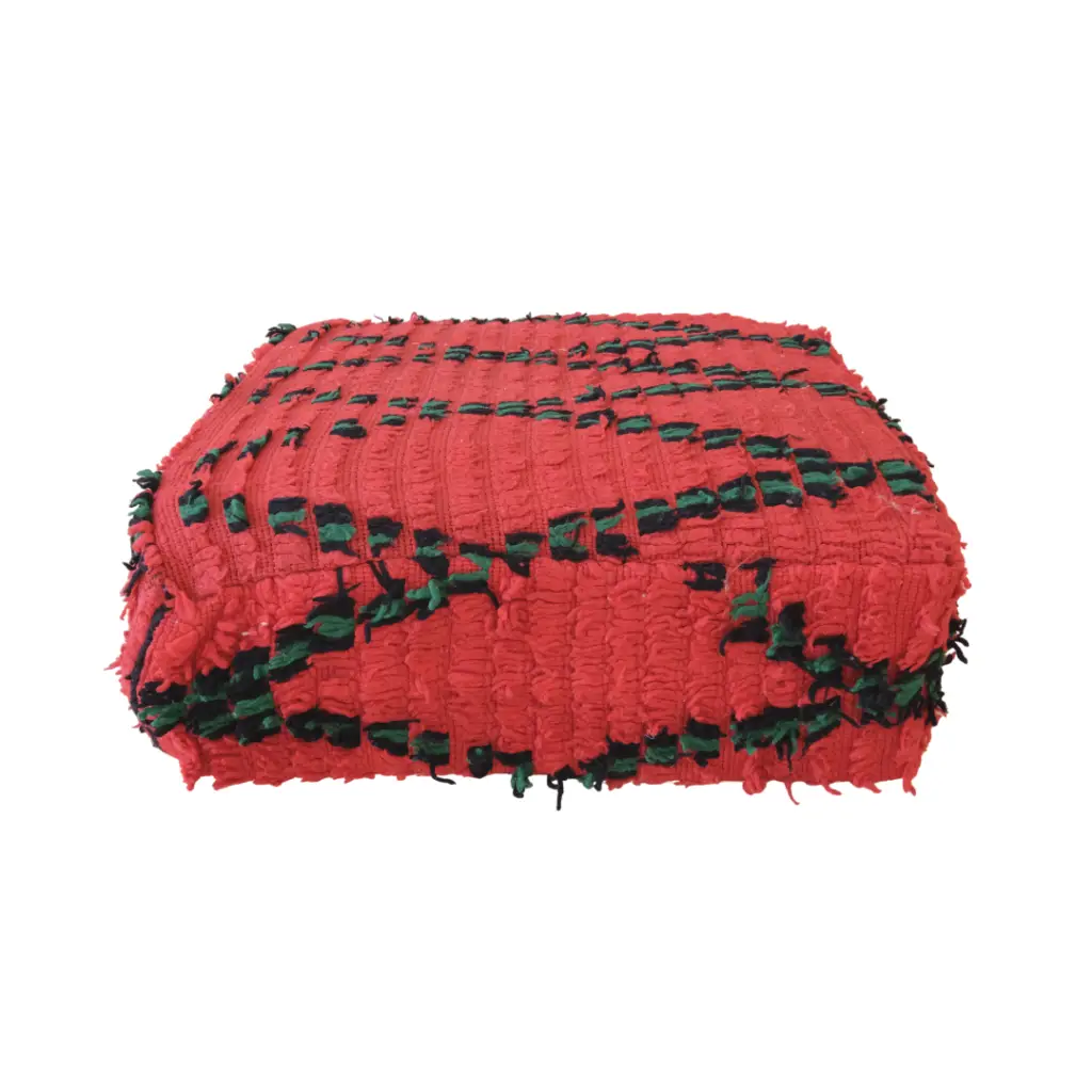 Bouchrouite Floor Cushion: The Ultimate in Recycled Elegance