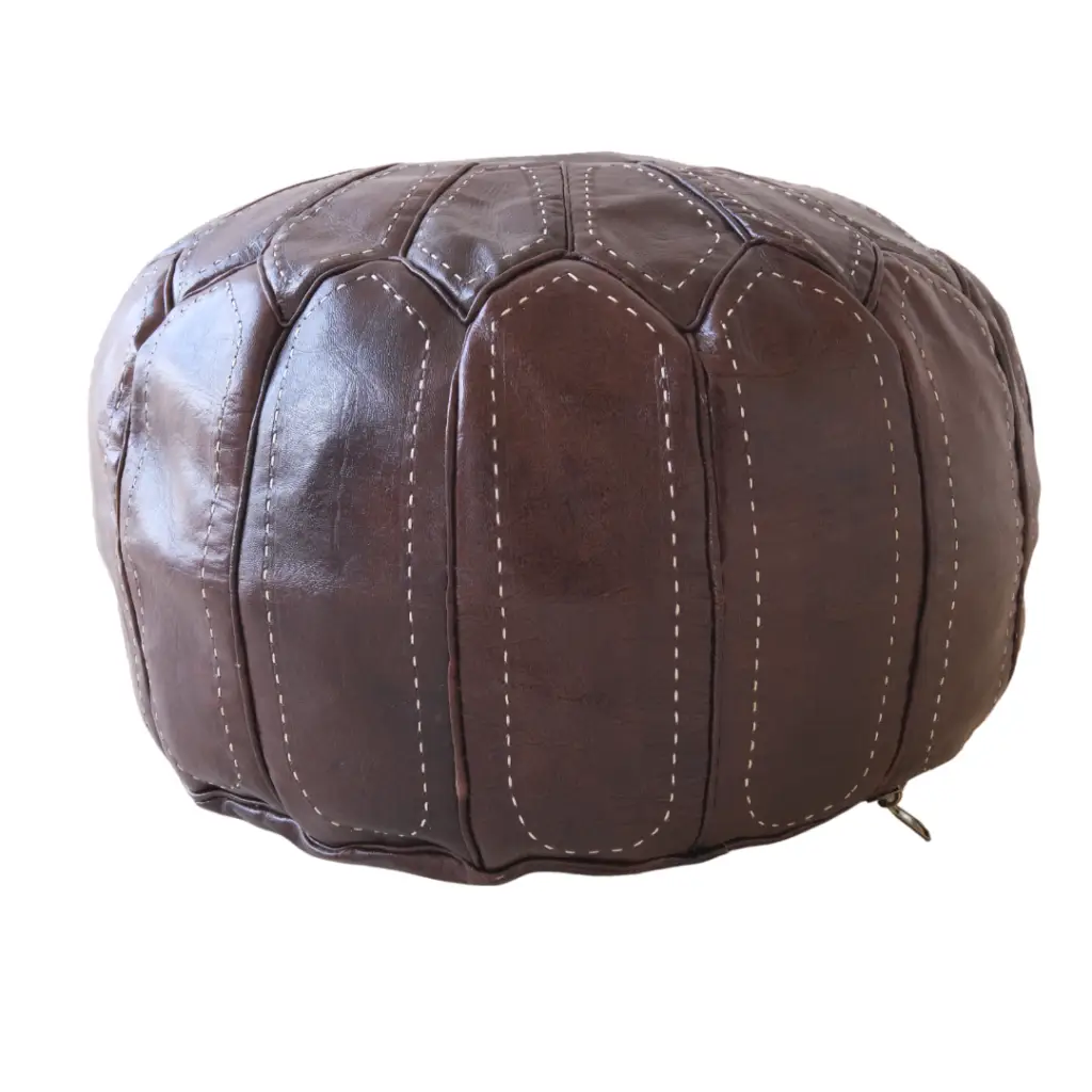 Burgundy Star Artisanal Ottoman