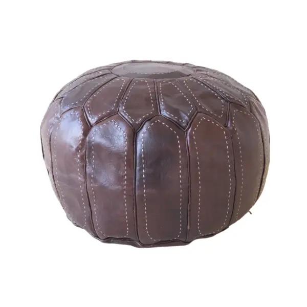 Burgundy Star Artisanal Ottoman