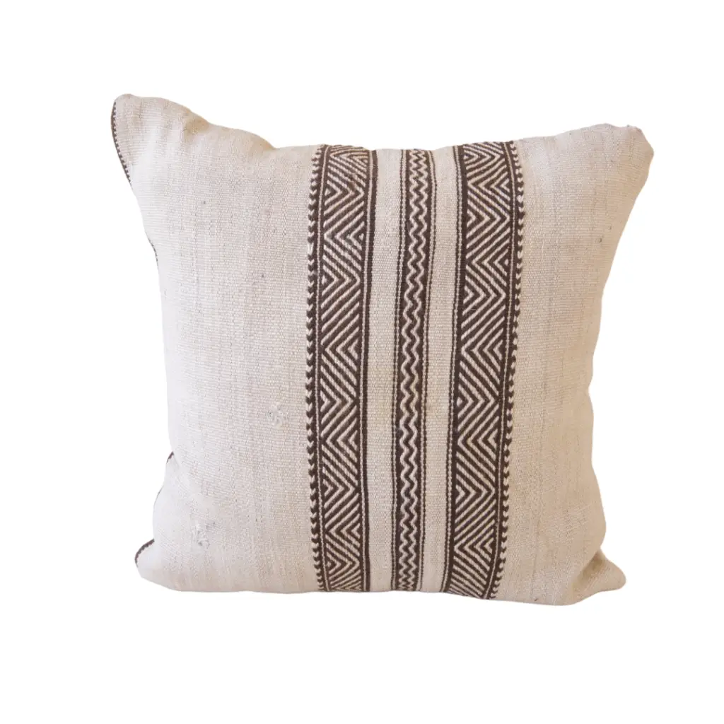 Striped Natural Linen